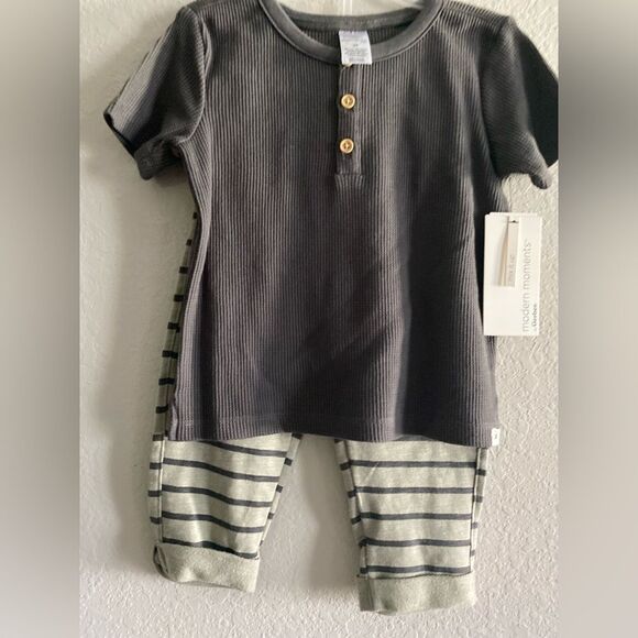 Modern Moments NEW Baby Boy T-Shirt & Pant, 2-Piece Outfit Set 24m 24 months - Picture 5 of 8